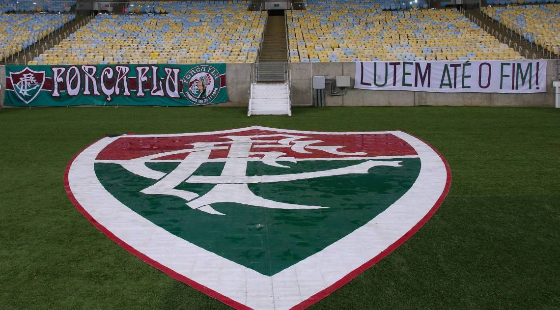 Rio - 15/07/2020 - FINAL CAMPEONATO CARIOCA -   Flamengo X Fluminense no Maracana.  Estadio MAracana,  Arquibancada vazia. Faixas de TORCIDA. Sem torcedor. Foto: Daniel Castelo Branco /  Agencia O Dia