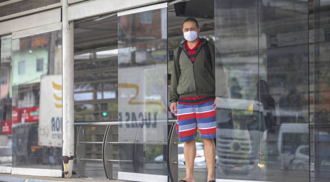 Rio, 15/07/2020  - ESPECIAL - Depredacao e vandalismo nas estacoes do BRT, Transcarioca. Estacao Vila Sape. Na foto: Higor Braiko Jacarepagua, zona oeste  do Rio. Foto: Ricardo Cassiano/Agencia O Dia