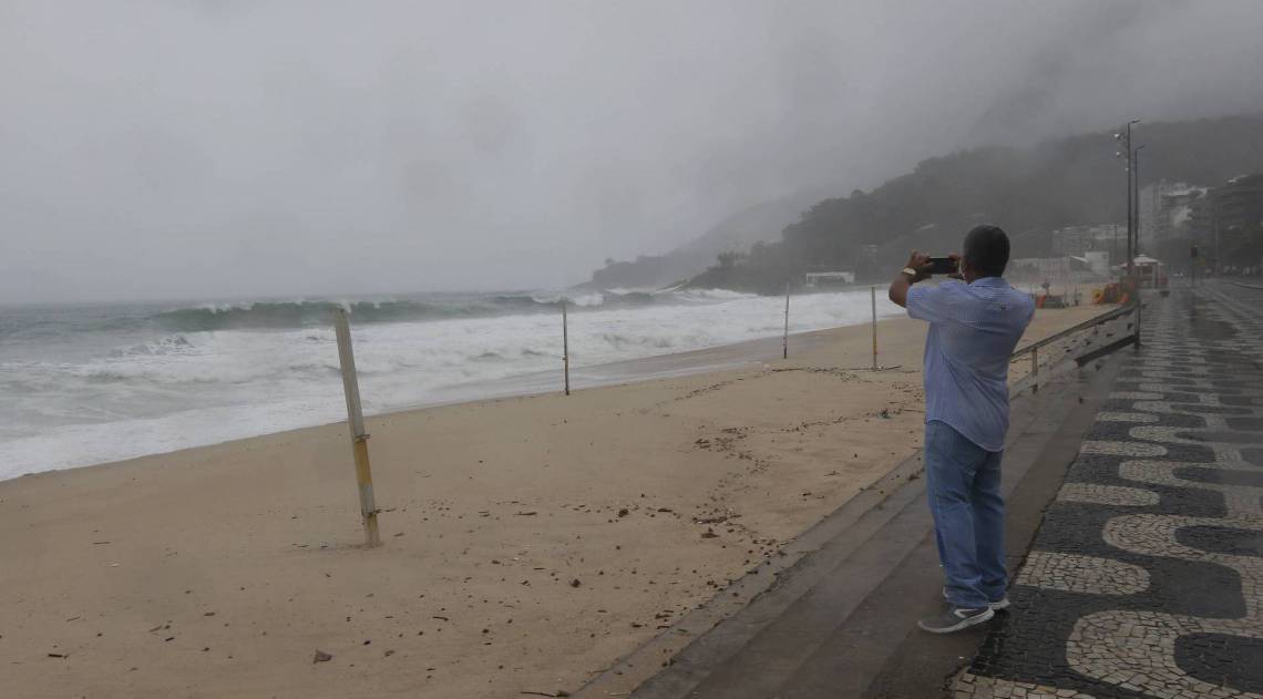 Mau tempo no Rio nesta quarta-feira