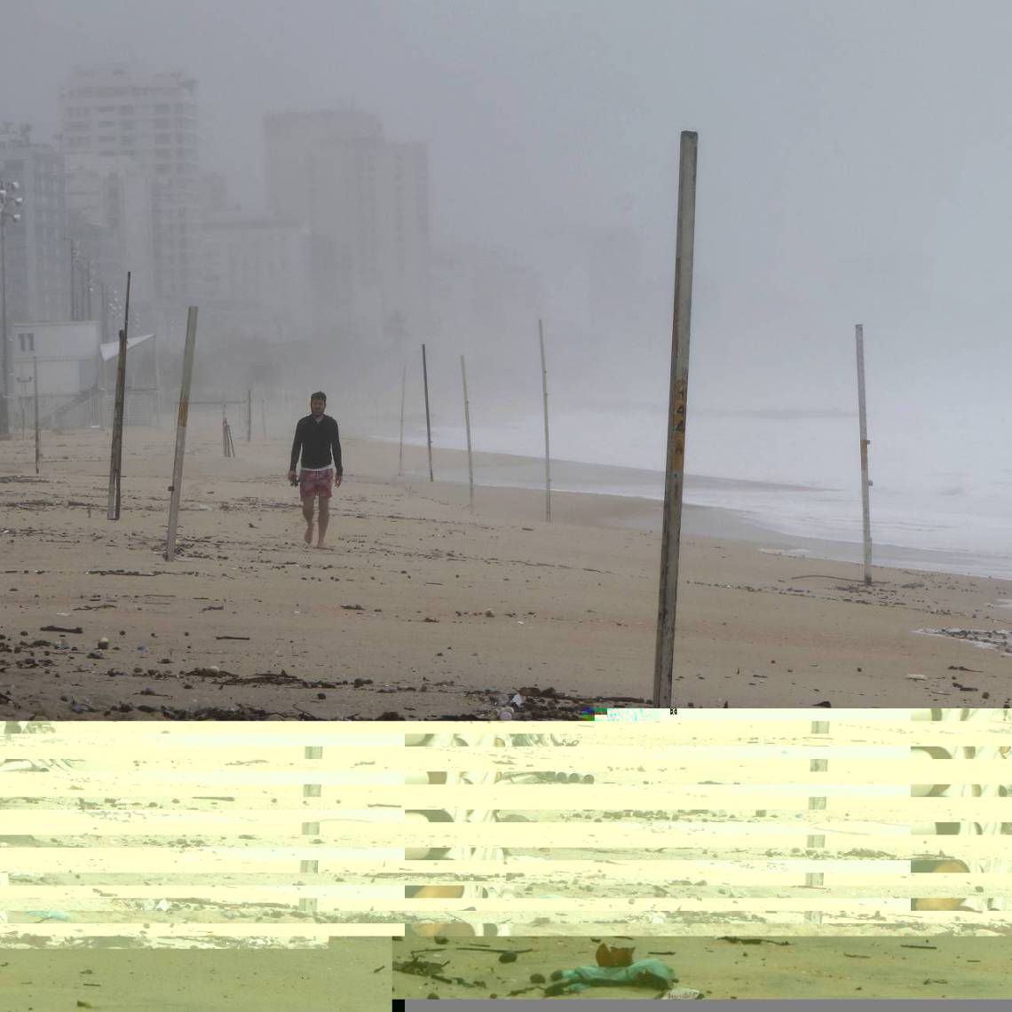 Rio de Janeiro - RJ  - 15/07/2020 - Geral - Mau tempo no Rio de Janeiro  - na foto, Leblon, zona sul do Rio - Foto Reginaldo Pimenta / Agencia O Dia