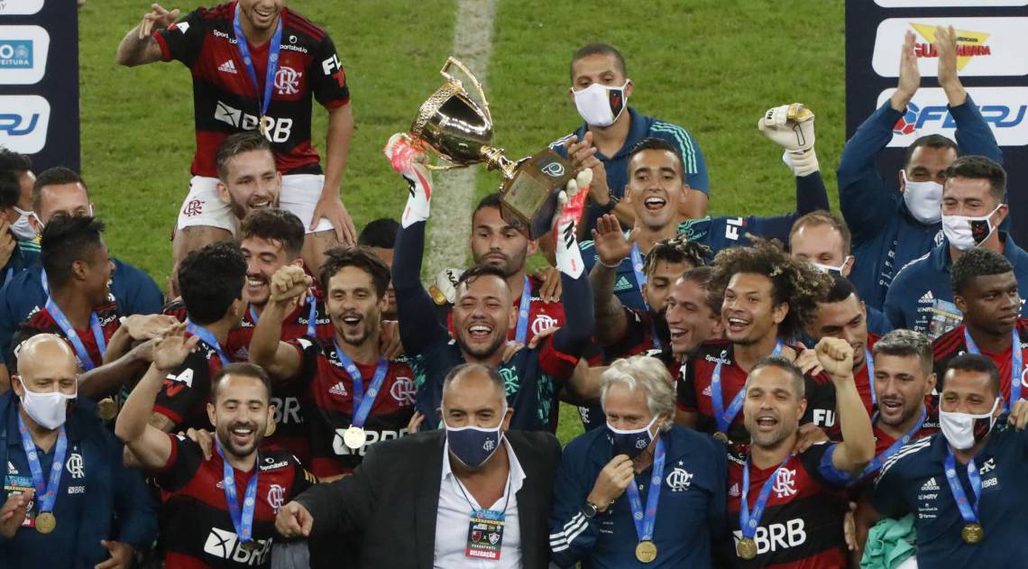 Flamengo levanta o t&iacute;tulo do Carioca - Gilvan de Souza / Agencia O Dia