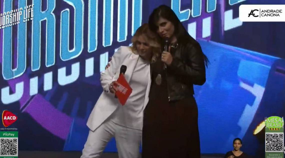 Aline Barros e Fernanda Brum