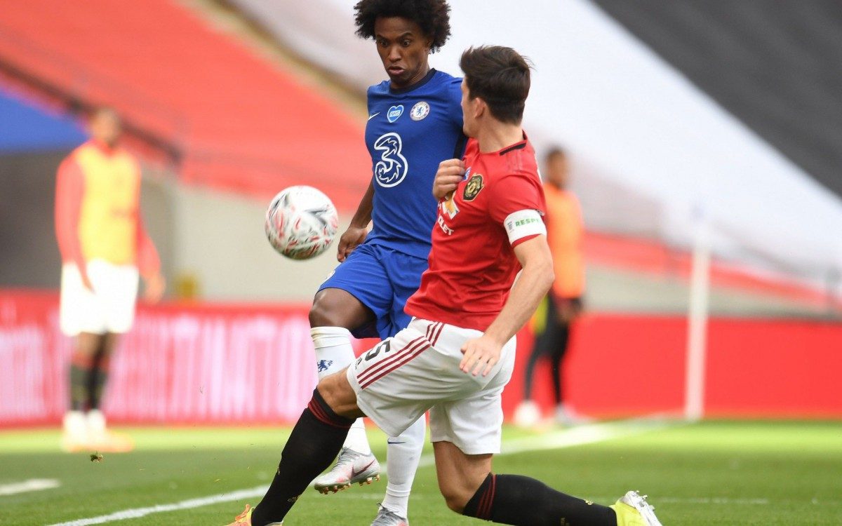 Willian foi titular pelo Chelsea - Andy Rain / POOL / AFP