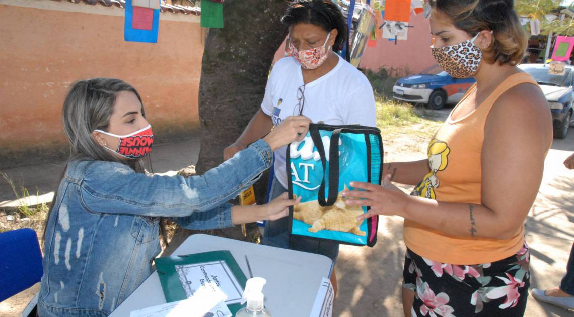 Ação na escola municipal de Magé