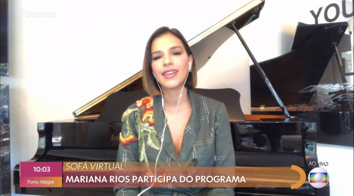 Mariana Rios no Encontro com F&aacute;tima Bernardes - Reprodução