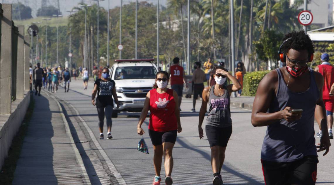 Rio de Janeiro - RJ - 22/07/2020 - COVID 19 - Coronavirus no Rio - Reabertura do Parque Madureira, zona norte do Rio - Foto Reginaldo Pimenta / Agencia O Dia - Reginaldo Pimenta / Agencia O Dia