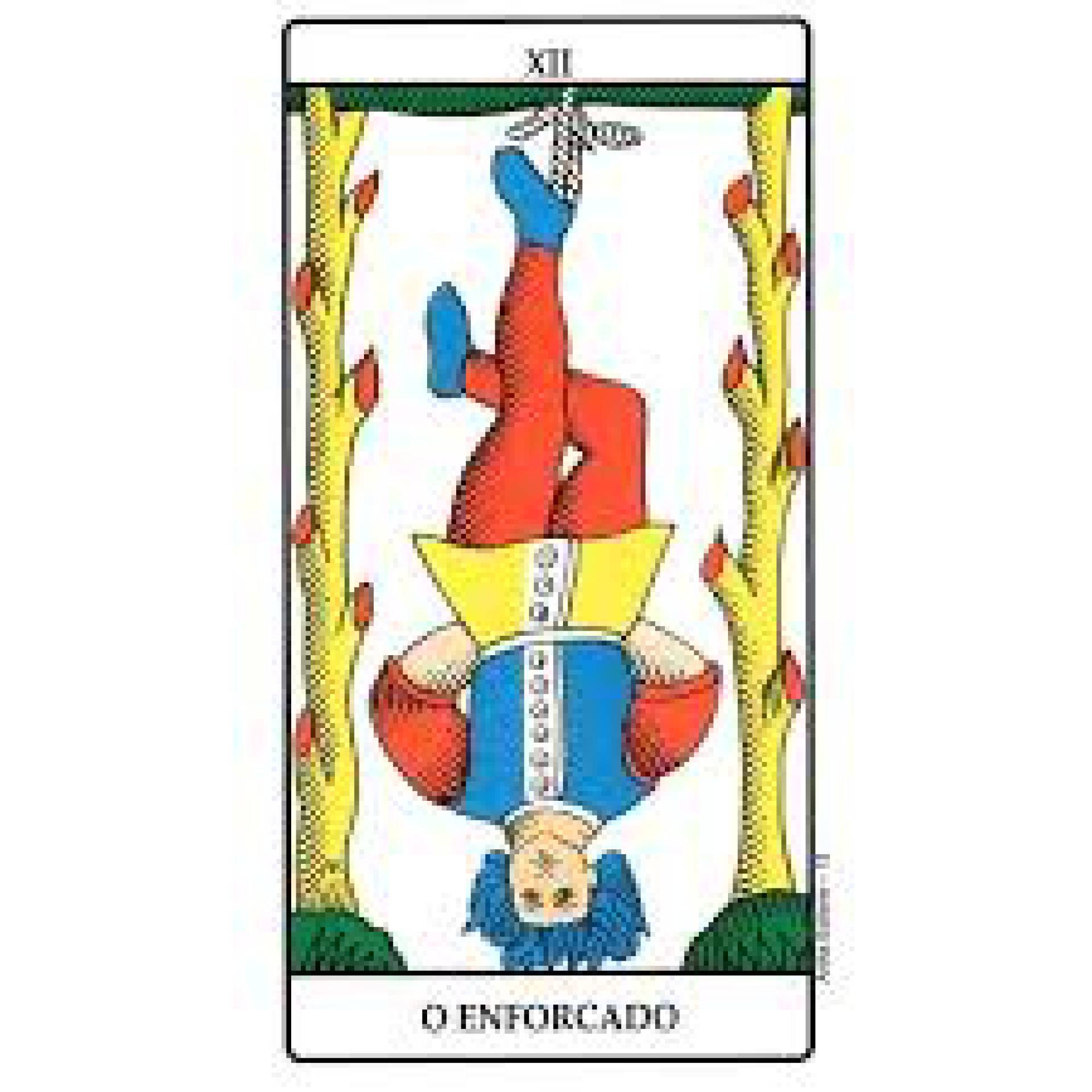 O Enforcado representa a  resignação 