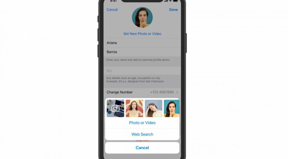 Novos recursos em atualização do Telegram
