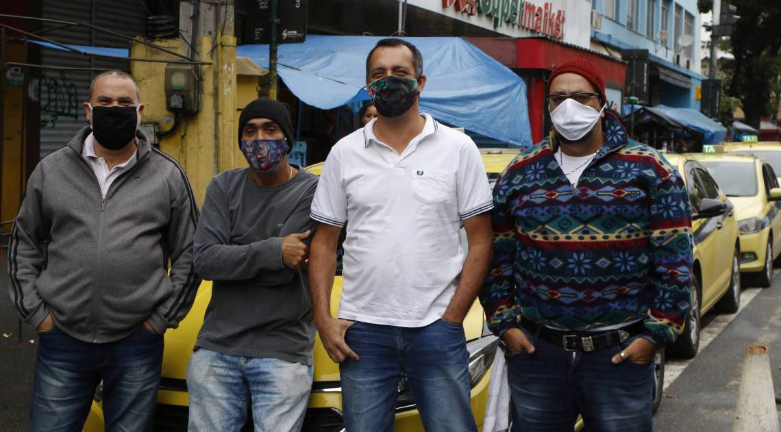 Rio de Janeiro - RJ  - 31/07/2020 - Geral - Taxistas x Uber - Foto Reginaldo Pimenta / Agencia O Dia