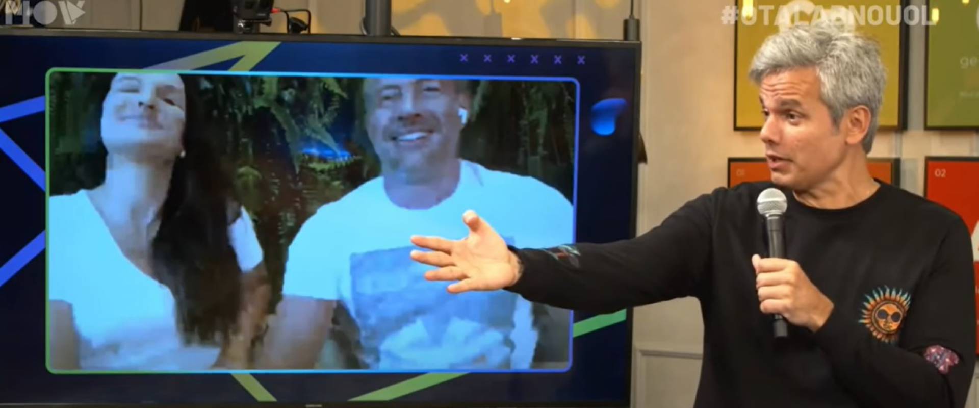 Kyra Gracie, Malvino Salvador e Otaviano Costa - Reprodução