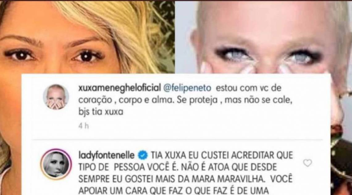 Print em que Xuxa rebate Ant&ocirc;nia Fontenelle &eacute; fake