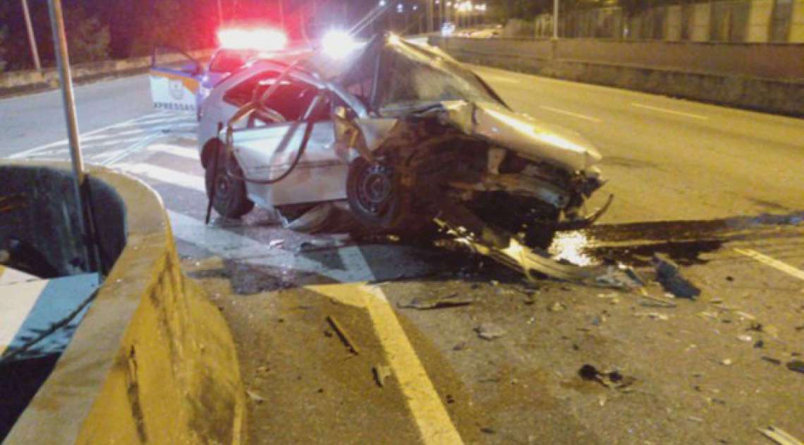 Homem morre em acidente na Linha Vermelha - Divulgação 