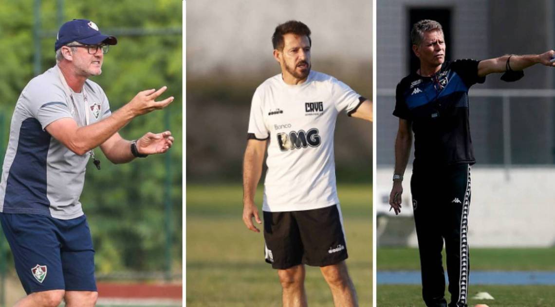 Treinadores de Fluminense, Vasco e Botafogo - Arte - Online