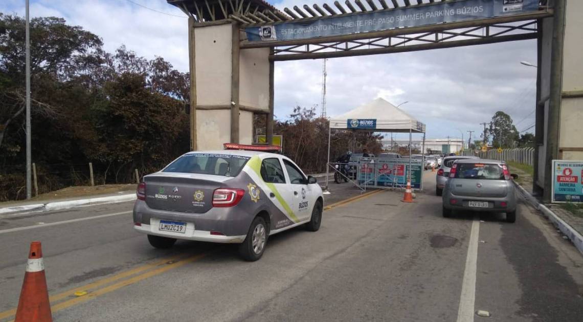 Barreira Sanitária entrada  - Guarda Municipal de Búzios 