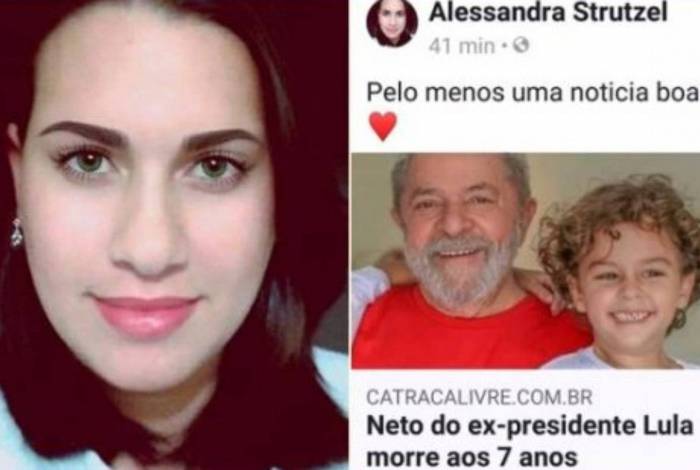 'Blogueira' que celebrou a morte do neto de Lula &eacute; fake administrado por homem