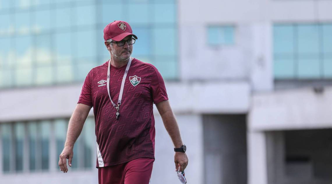 Odair Hellmann busca evolu&ccedil;&atilde;o da equipe - Lucas Mer&Atilde;&sect;on/FLUMINENSE