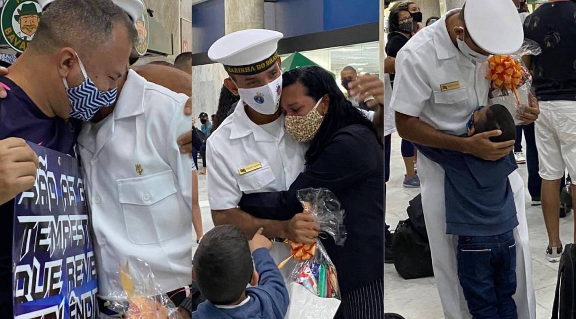 Desembarque de Caio e jovens foi emocionante - Divulgação