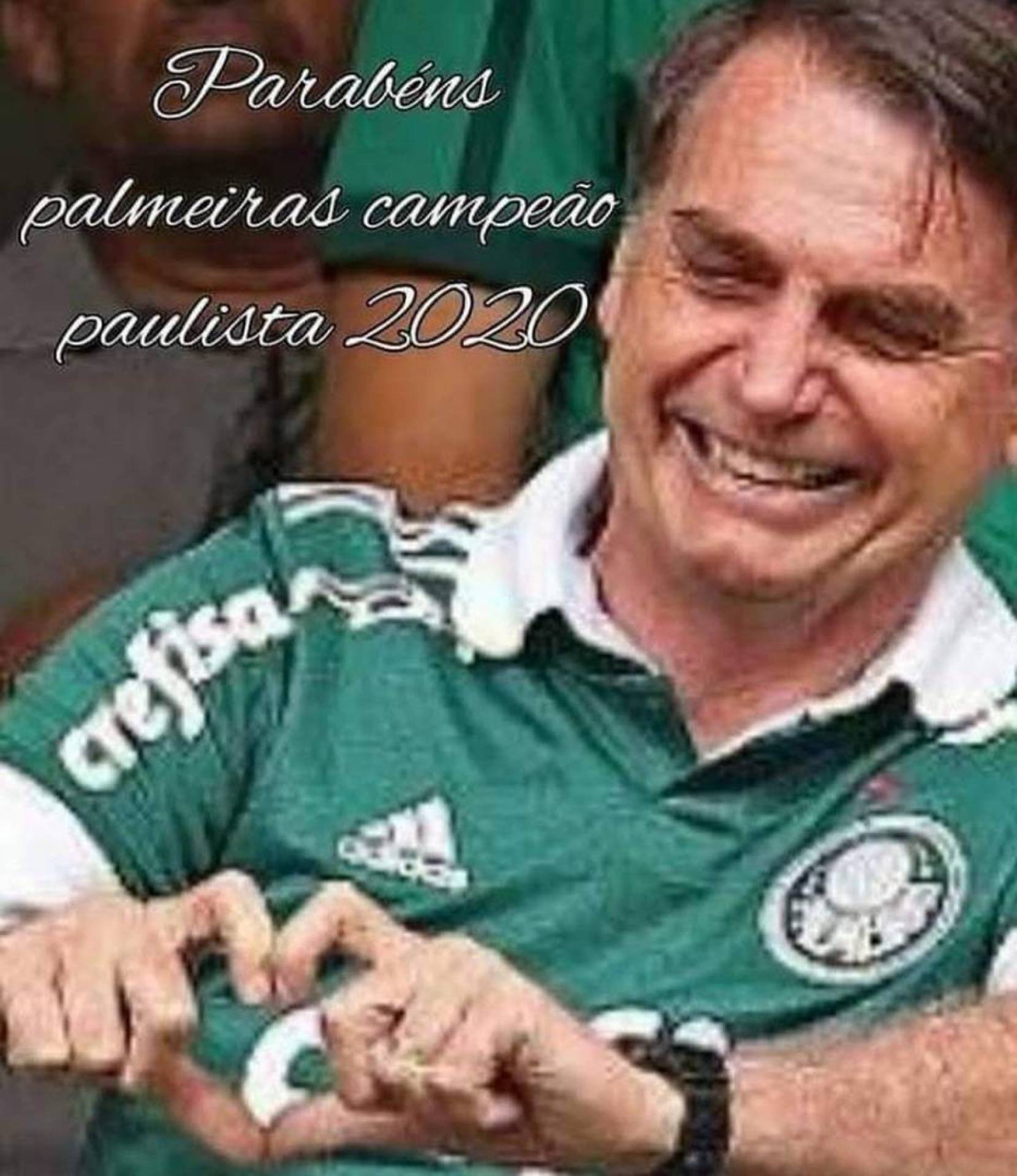 Bolsonaro parabeniza Palmeiras e não se pronuncia sobre 100 mil mortos por covid-19 - Reprodução Internet