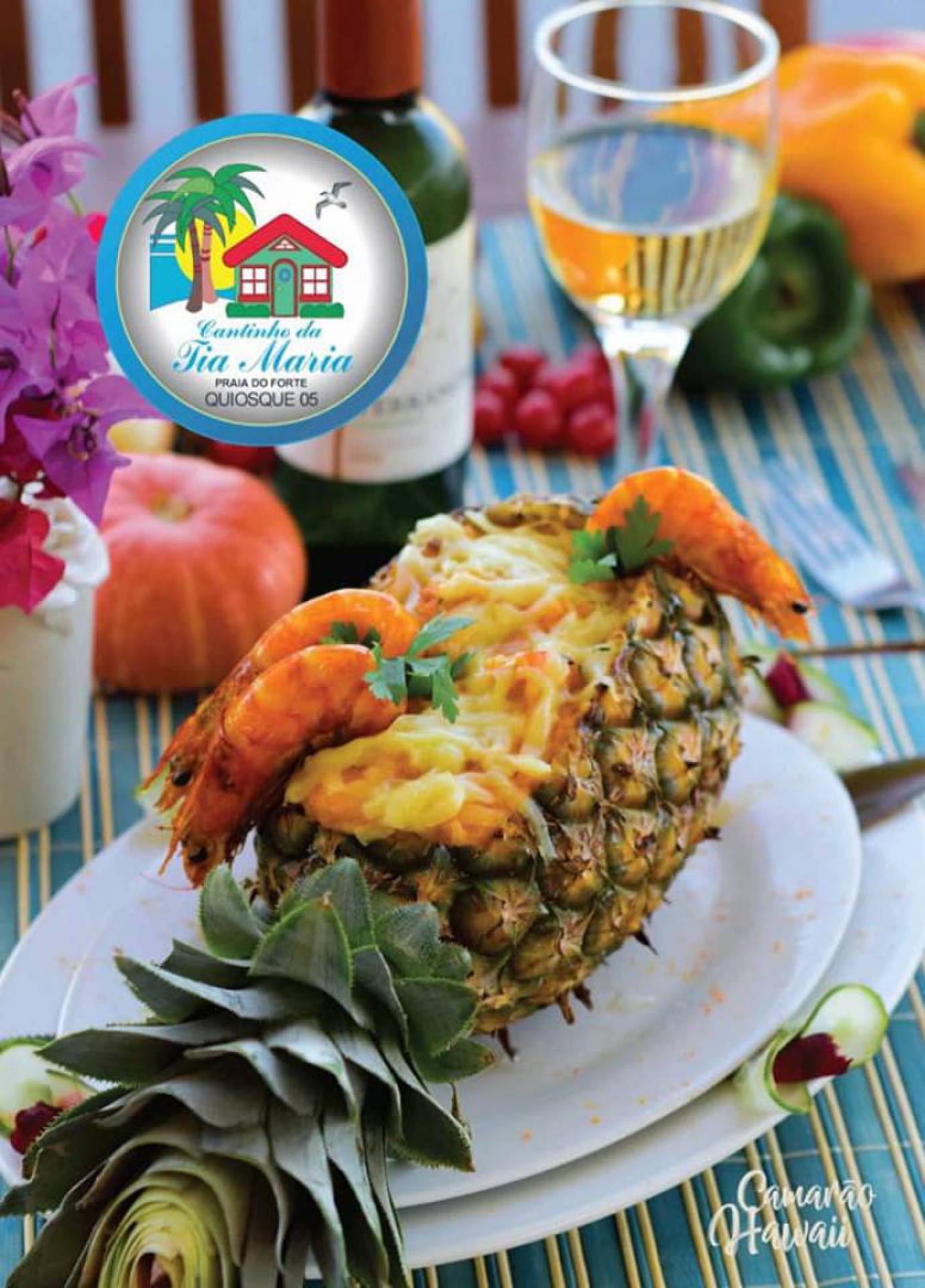 Prato 'Camarão Hawai' - prêmio 