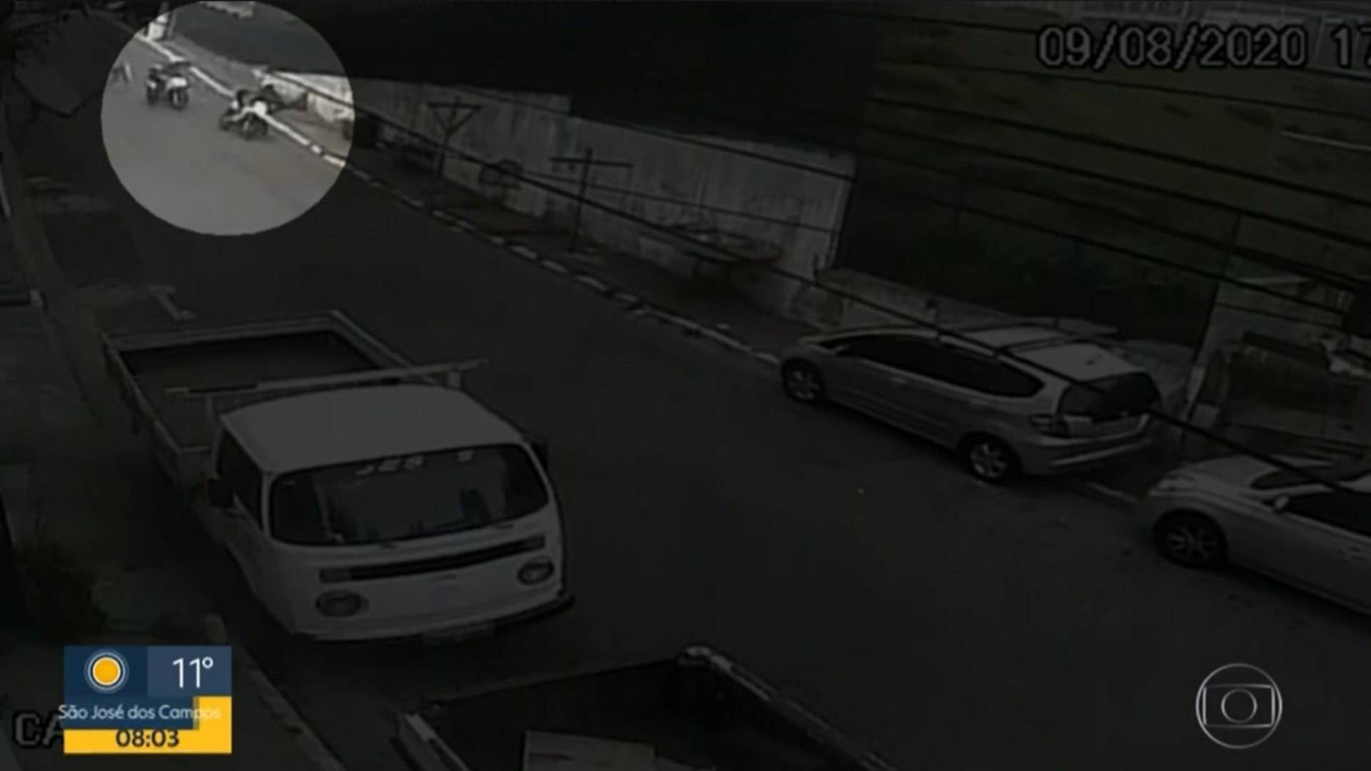 Câmeras de segurança flagraram a morte