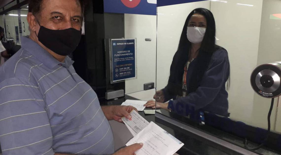 Luiz Roberto recuperou os cheques no Espa&ccedil;o do Cliente, na Carioca