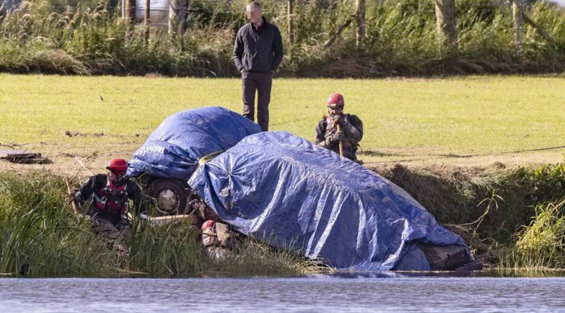 Carro foi encontrado em rio - The Belfast Telegraph/Reprodução
