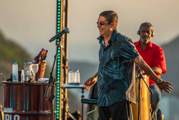 Live de Zeca Pagodinho no Dia dos Pais, em 9 de agosto de 2020, no Morro da Urca - Mateus Rios/Divulgação