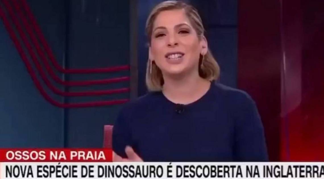 Daniela Lima tem crise de riso ao vivo - Reprodução