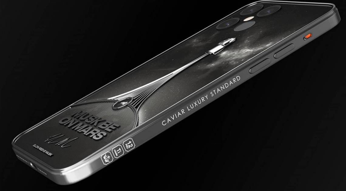 iPhone 12 customizado pela Caviar