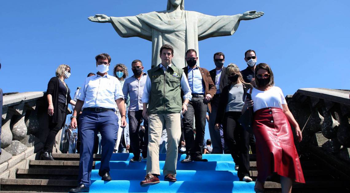 Ministro Ricardo Salles participou de cerim&ocirc;nia de reabertura - Cl&eacute;ber Mendes