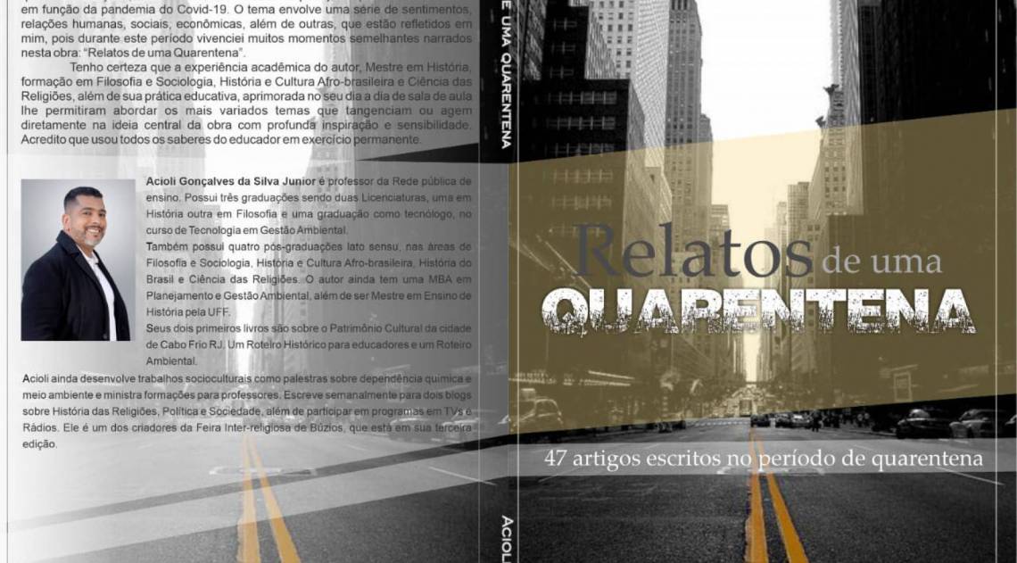 Lançamento do Livro 'Relatos de uma quarentena'  - Acioli Jr 