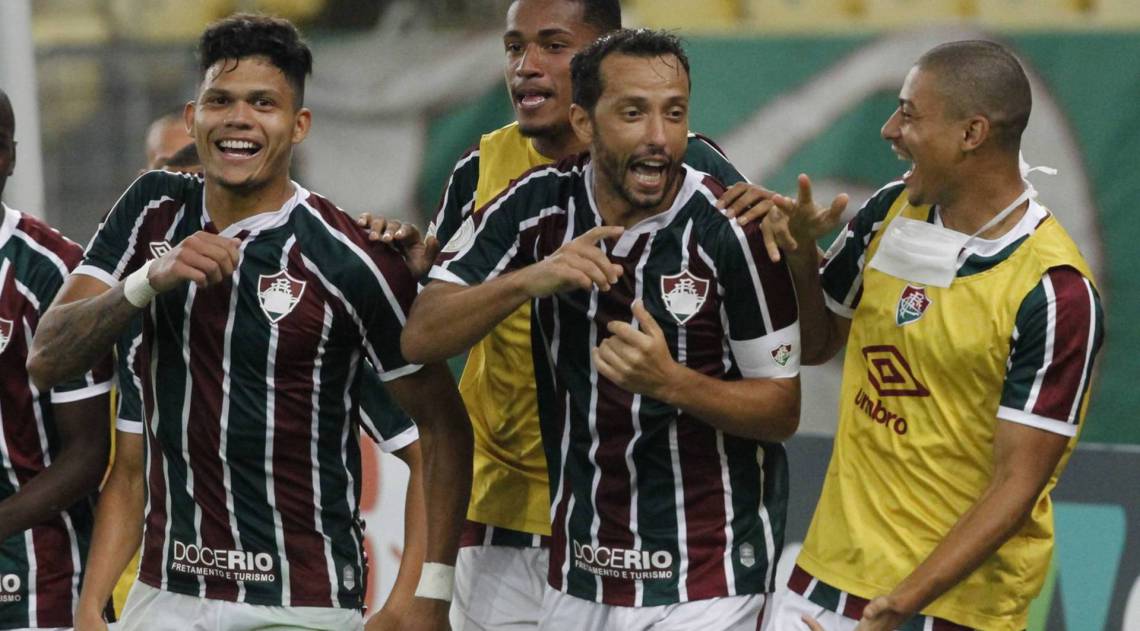 Nen&ecirc; fez dois gols no Inter e deu primeira vit&oacute;ria ao Flu no Brasileiro - Gilvan de Souza