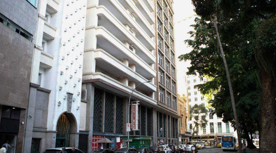 Imagem atual no Passeio onde antes funcionava a Mesbla, um local marcado na mem&oacute;ria dos cariocas
