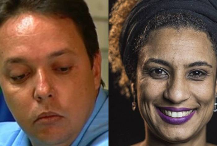 Cristiano Girão Matias, à esquerda, e Marielle, à direita