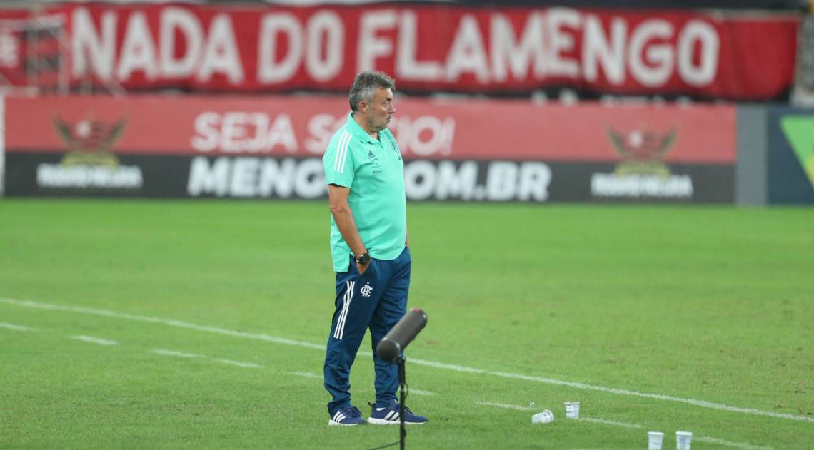 Rio,19/08/2020 -MARACANA- Futebol, Campeonato Brasileiro 2020, Flamengo x Gremio, em jogo válido pela 4ª rodada.Na foto, domenec.Foto: Cléber Mendes/Agência O Dia