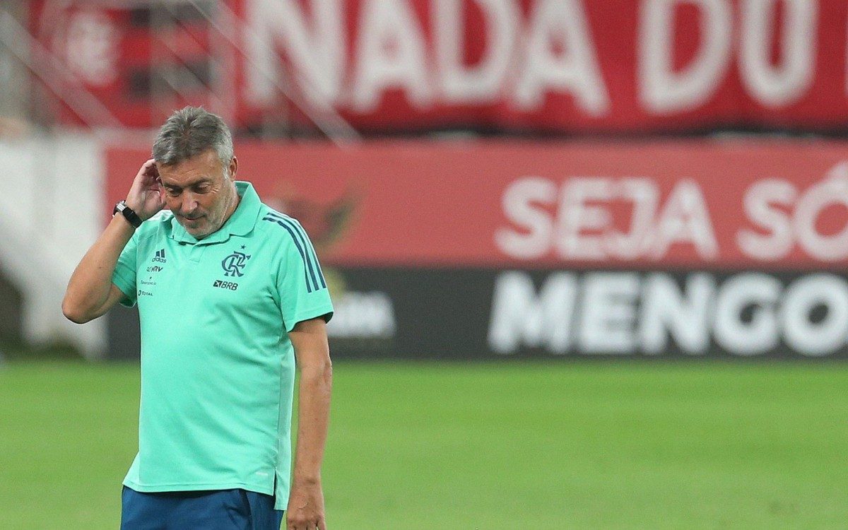 Rio,19/08/2020 -MARACANA- Futebol, Campeonato Brasileiro 2020, Flamengo x Gremio, em jogo v&aacute;lido pela 4&ordf; rodada.Na foto, Domenec.Foto: Cl&eacute;ber Mendes/Ag&ecirc;ncia O Dia
