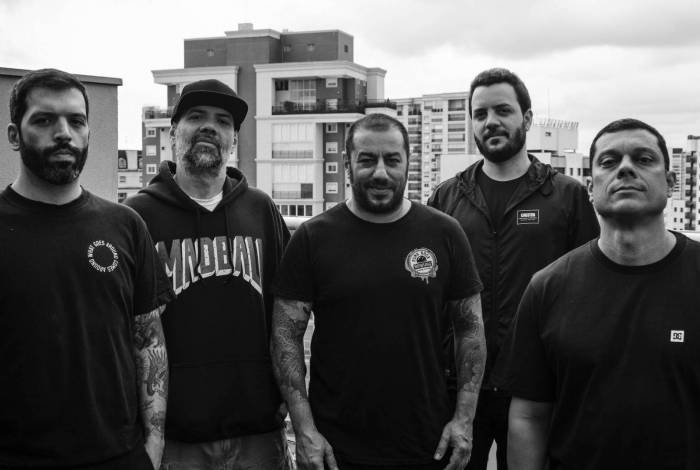 CPM 22 se apresentou com nova forma&ccedil;&atilde;o: Badau&iacute;, Luciano Garcia, Phil Fargnoli, Ali Zaher e Daniel Siqueira - WILLER_CARVALHO