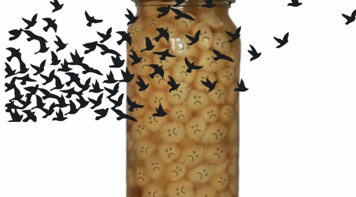 Um dos desenhos a serem publicados na obra, que expressa coletânea de sentimentos sobre a pandemia - Reprodução