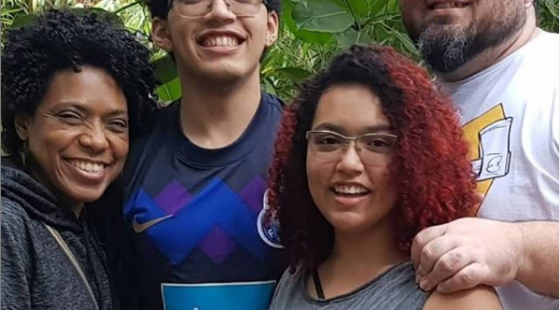 Vilma Melo e filhos