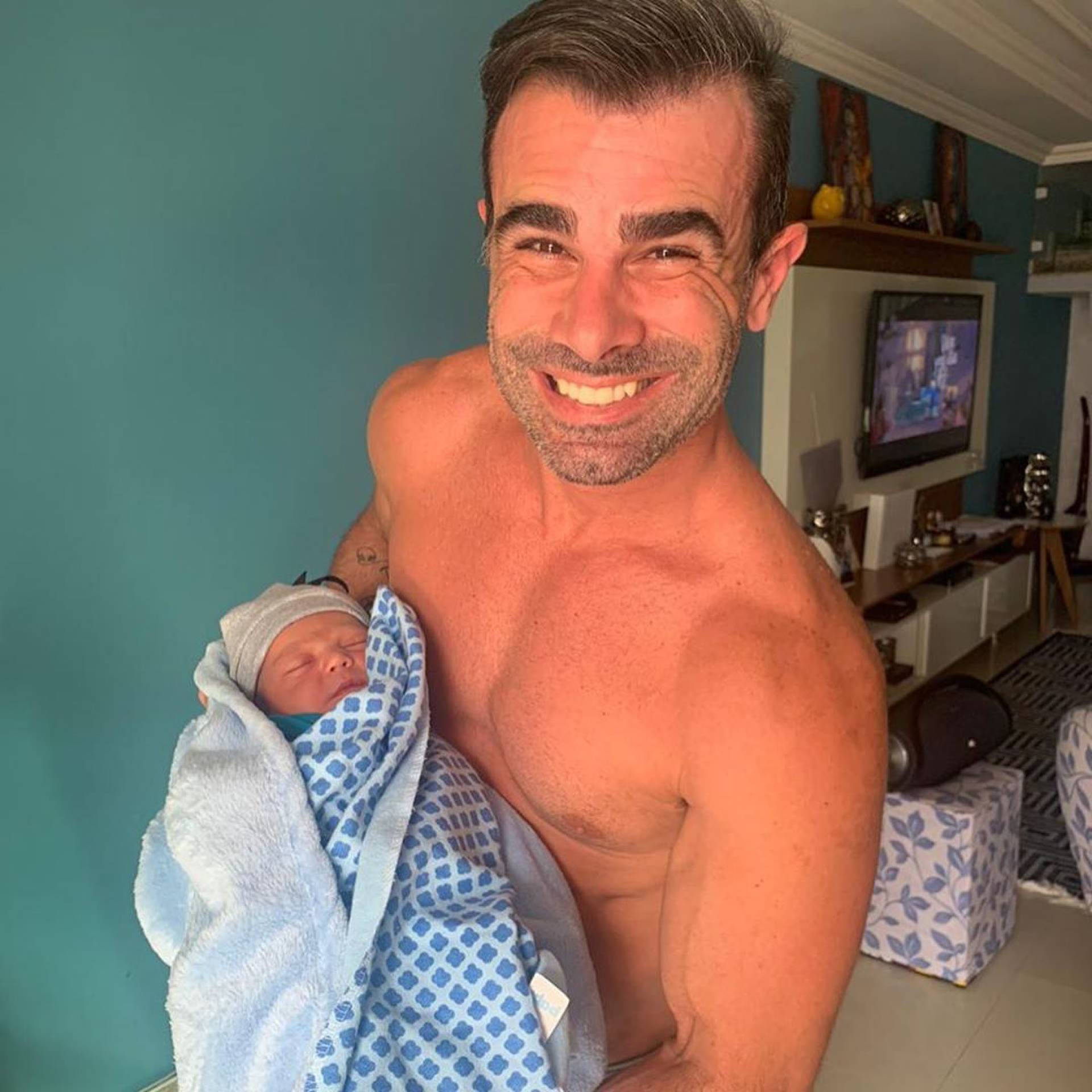 Jorge Sousa e o pequeno Jorge Emanuel