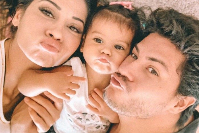 Mayra Cardi, Arthur Aguiar e a filha do ex-casal, Sophia - Reprodução Instagram