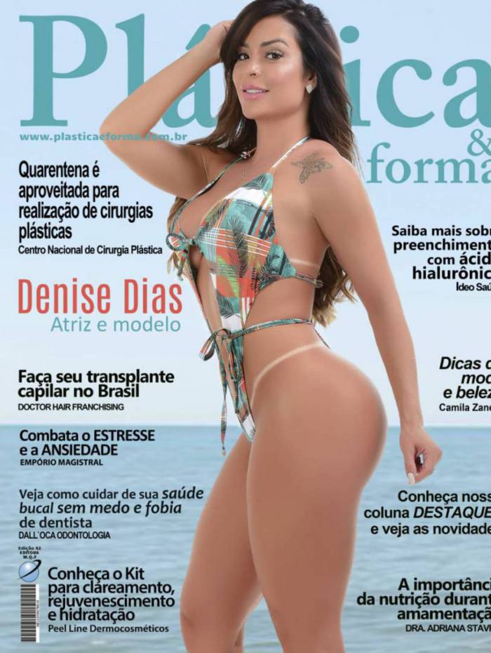 Denise Dias posa para capa de revista