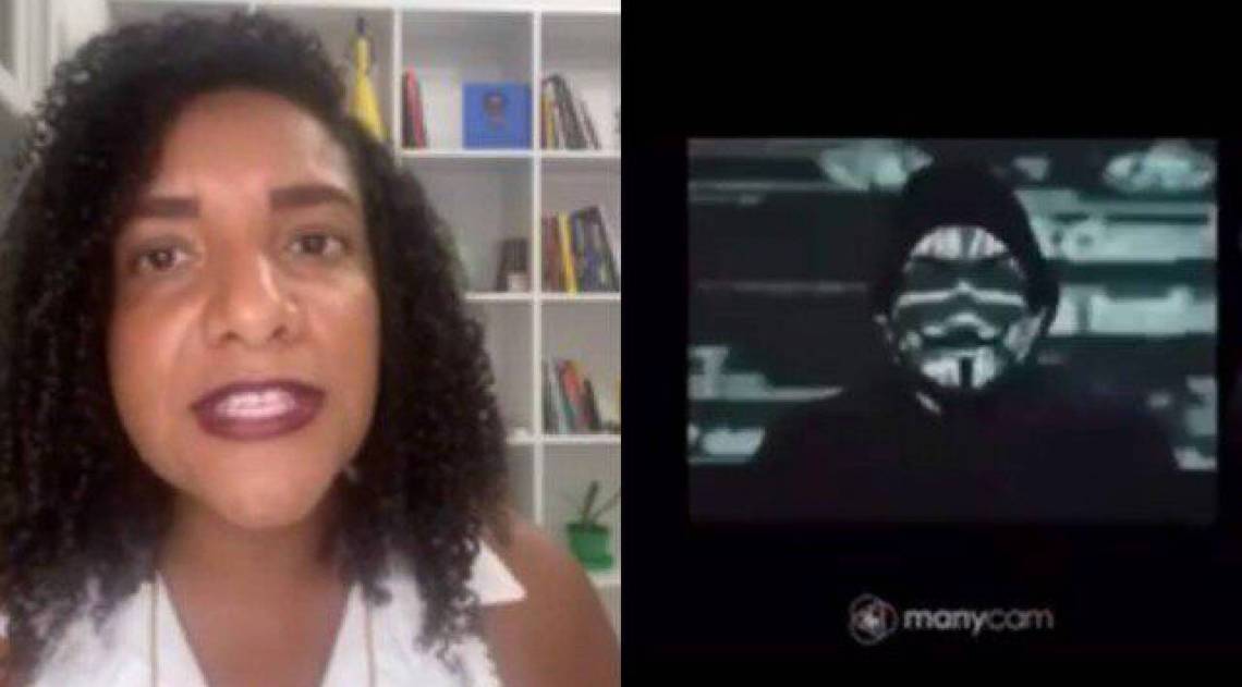 Renata Souza teve live interrompida por ataques de hackers - Reprodução