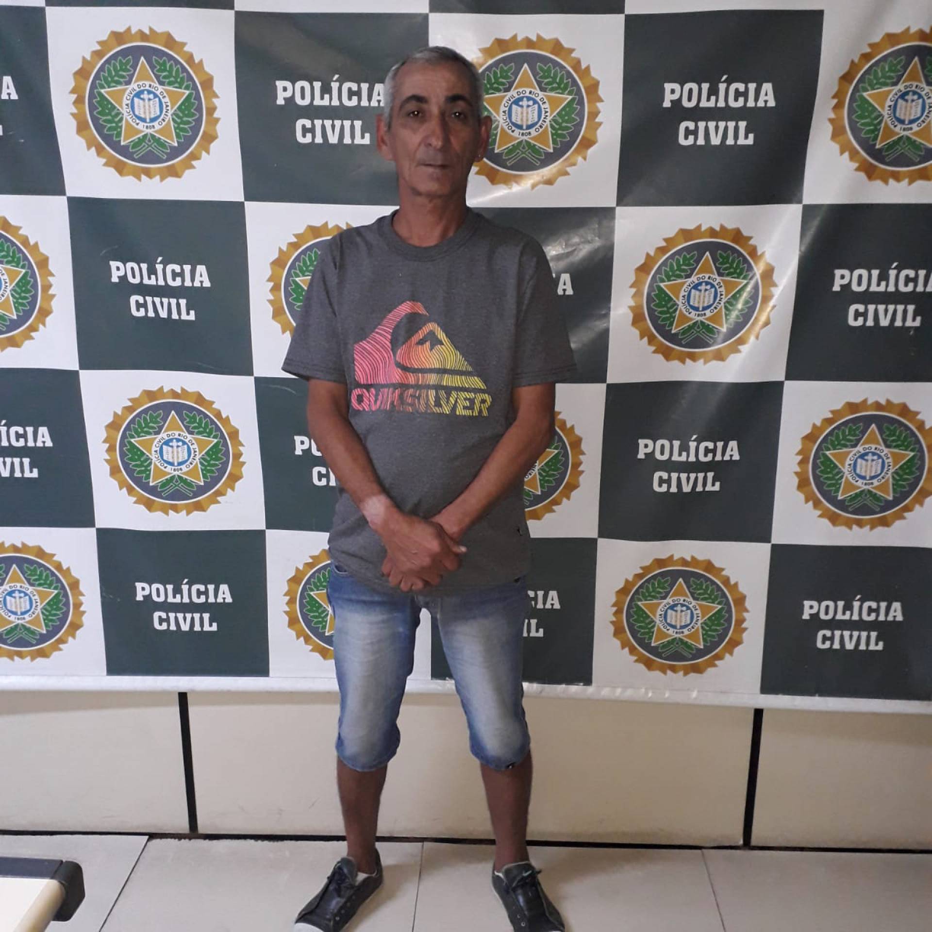 João Carlos de Oliveira Leite foi preso em Santa Cruz graças à ação de inteligência da Polícia Civil - Divulgação - 50ª DP