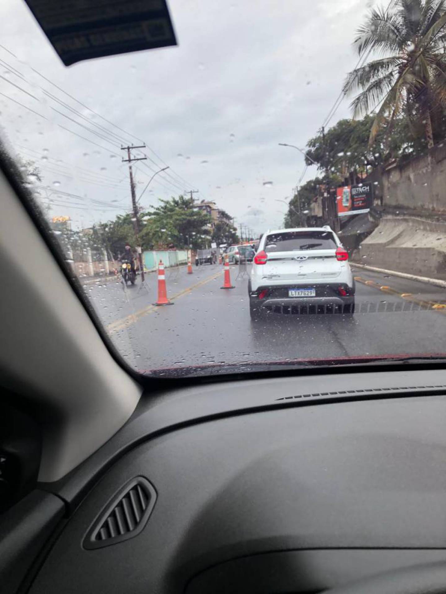 Barreira Sanitária na subida do Morro da Cruz - SD