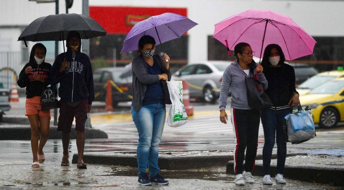 Fim de semana de frio na cidade do Rio de Janeiro