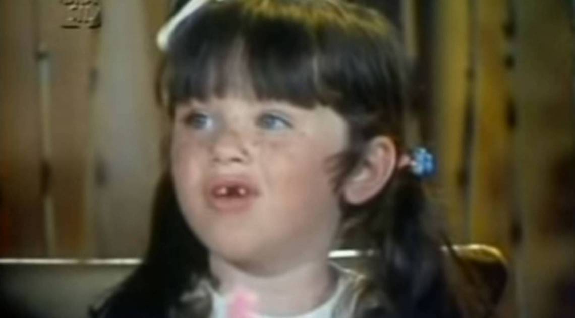 Fernanda Brasil Schmidt, na época das gravações de 'A filha dos Trapalhões'