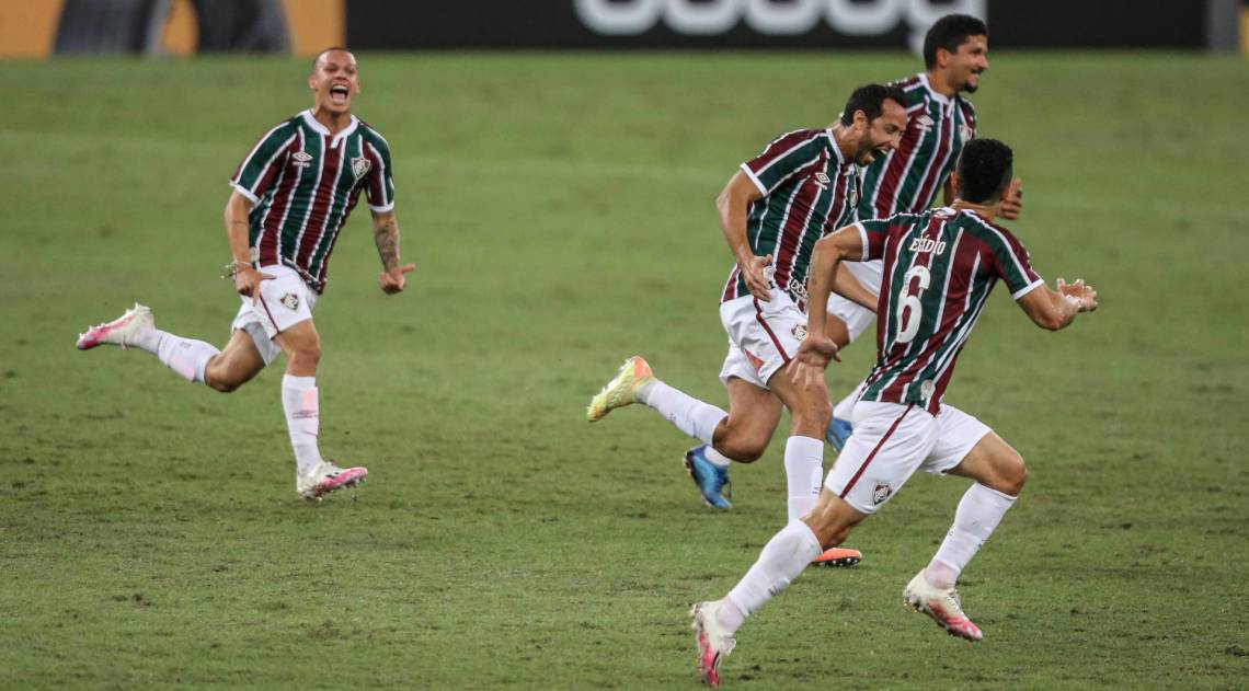 Rio de Janeiro - 25/08/2020 - Maracanã..Fluminense enfrenta o Figueirense esta noite no Maracanã pela 3ª fase jogo 2 da Copa do Brasil 2020..FOTOS: LUCAS MERÇON / FLUMINENSE F.C.....IMPORTANTE: Imagem destinada a uso institucional e divulgação, seu .uso comercial está vetado incondicionalmente por seu autor e o .Fluminense Football Club.É obrigatório mencionar o nome do autor ou .usar a imagem....IMPORTANT: Image intended for institutional use and distribution. .Commercial use is prohibited unconditionally by its author and .Fluminense Football Club. It is mandatory to mention the name of the .author or use the image....IMPORTANTE: Imágen para uso solamente institucional y distribuición. El .uso comercial es prohibido por su autor y por el Fluminense Football .Club. És mandatório mencionar el nombre del autor ao usar el imágen.