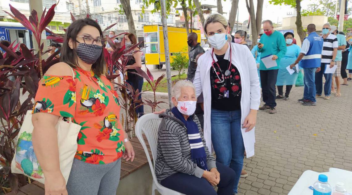 Sandra Maria, 61 anos, fez o exame do ônibus ginecológico.