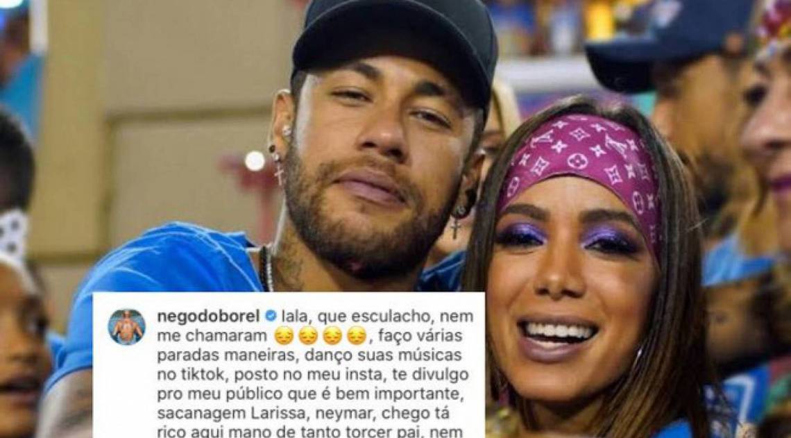 Neg&atilde;o do Borel reclama por n&atilde;o ter sido convidado para viagem com Neymar e Anitta - Reprodução Instagram